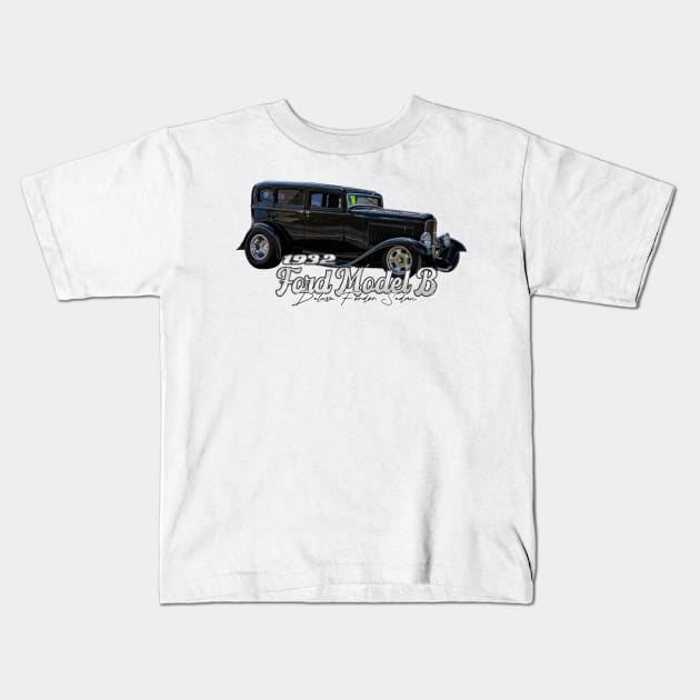 1932 Ford Model B Deluxe Fordor Sedan Kids T-Shirt by Gestalt Imagery